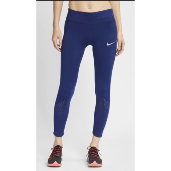 Nike Blue Epic Luxe Running Leggings- M